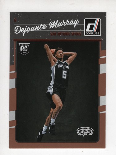 Dejounte Murray 2016-17 Donruss Rookie RC #173 ¡SAN ANTONIO SPURS! - Imagen 1 de 2