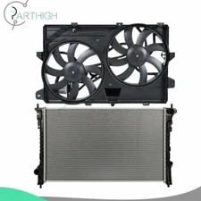 Radiator and Cooling Fan Assembly For 2007 08 09 10 11 12 13 2014 Ford Edge