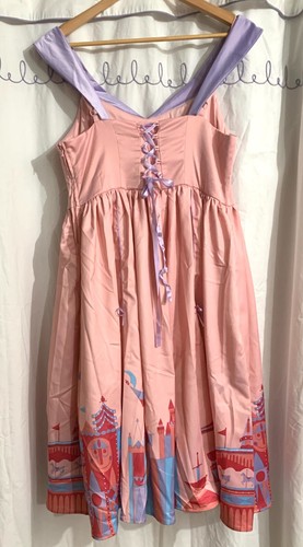 Disney Parks Disney Dress Shop Pink Fantasyland Dress Castle Her Universe Sz L - Picture 4 of 6