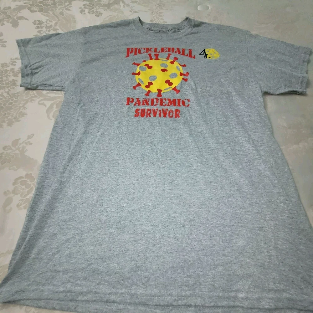PICKLEBALL PANDEMIC SURVIVOR T SHIRT