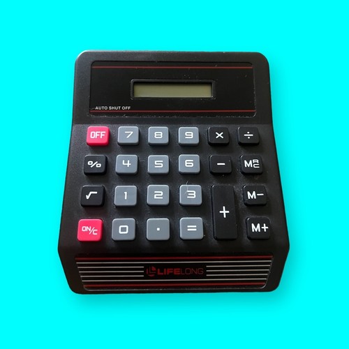 Life Long Calculator Vintage Electronic Calculator Auto Shut Off Tested Working - Picture 2 of 3