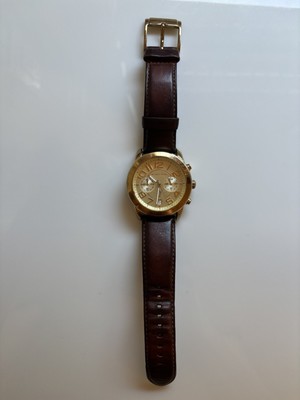 MICHAEL KORS MK-2251 Watch Brown Leather Band Gold Face Pre  display picture 1