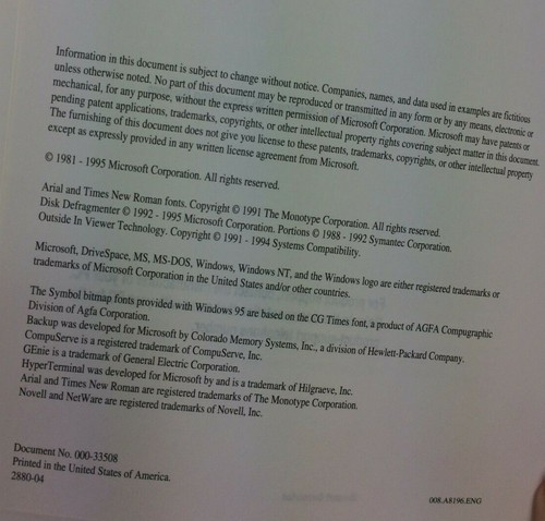 Microsoft Windows 95 Instruction Manual - Picture 3 of 3