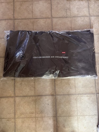 Supreme Shop Small Box Logo Hooded Sweatshirt Chicago Brown Size XXL NEW - 第 2/2 張圖片