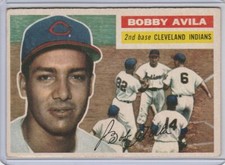 1956 TOPPS #132 BOBBY AVILA CLEVELAND INDIANS 1230