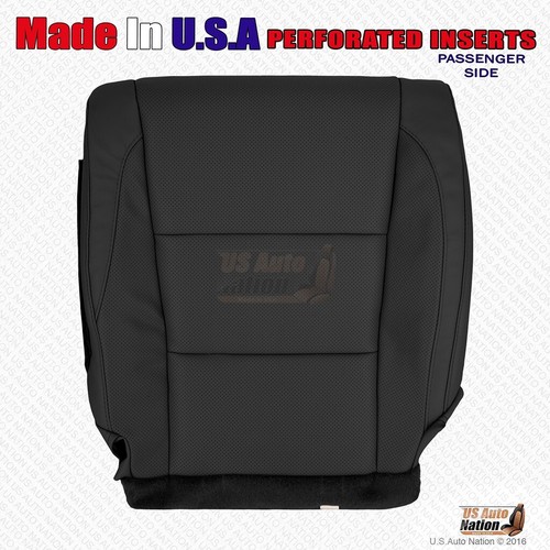 2014 2015 Fits Toyota Highlander Passenger Bottom Perforated Leather Cover Black - Afbeelding 1 van 10