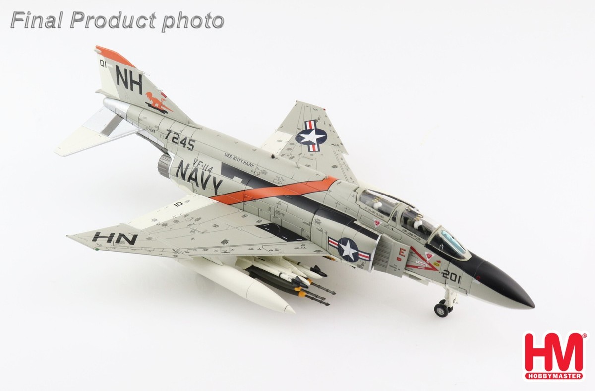 HobbyMaster 1/72 HA19034 F-4J Phantom II USN VF-114 HobbyMaster 1/72 HA19034 F-4J Phantom II USN VF-114