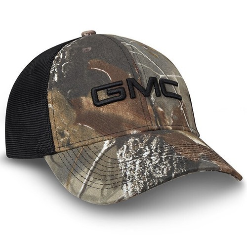 GMC Realtree Hardwoods Camo and Black Mesh Hat