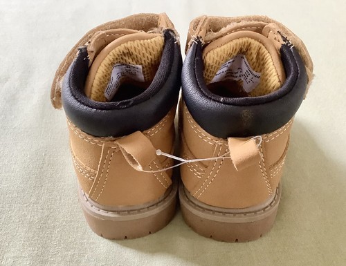 Infant Wonder Nation Boots Work Boots Lt. Brown Strap Over Sz. 2 Infant NWOT - Picture 7 of 9