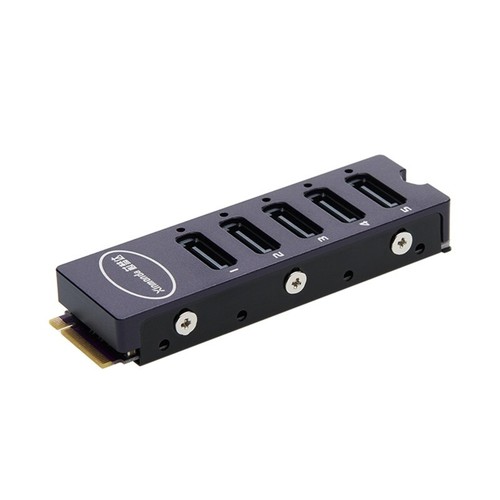 M.2 NVMe to 5-port SATA3.0 Adapter Card JMB585 Chip PCIe to Serial-Expansion 6Gb - Picture 2 of 7