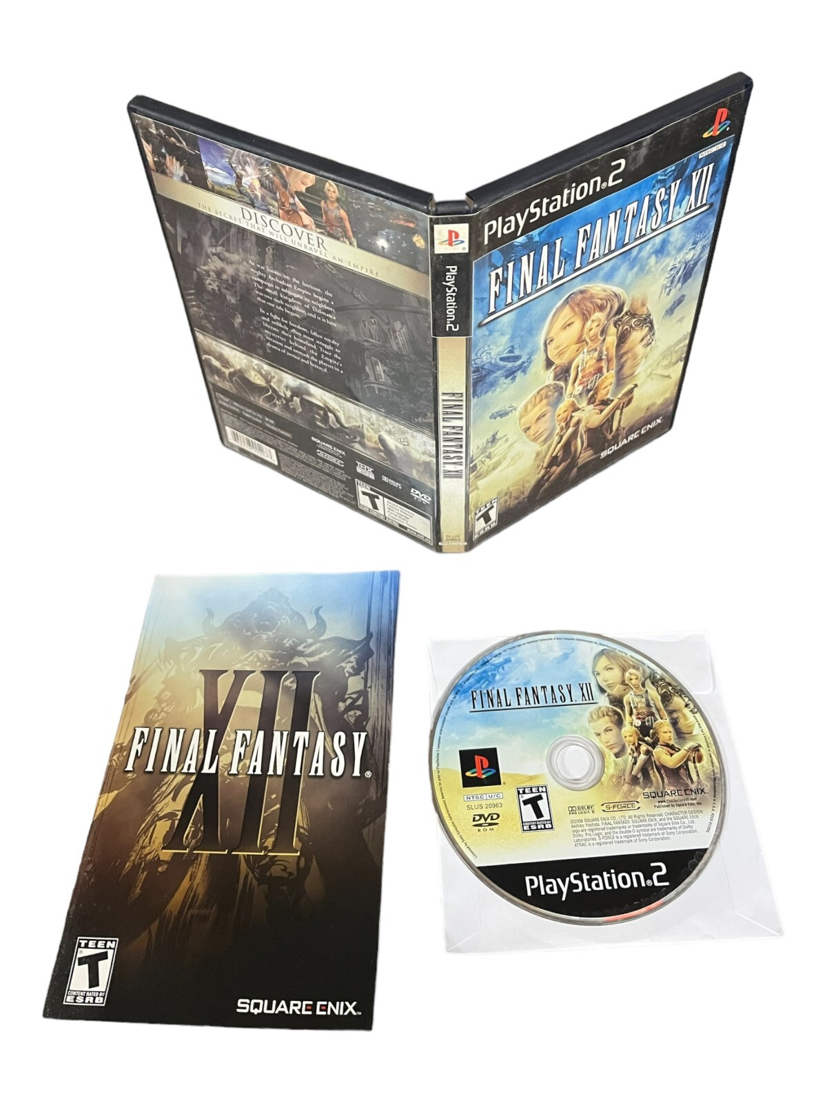 Final Fantasy XII FF 12 BL Sony Playstation 2 PS2 Game COMPLETE CIB Tested