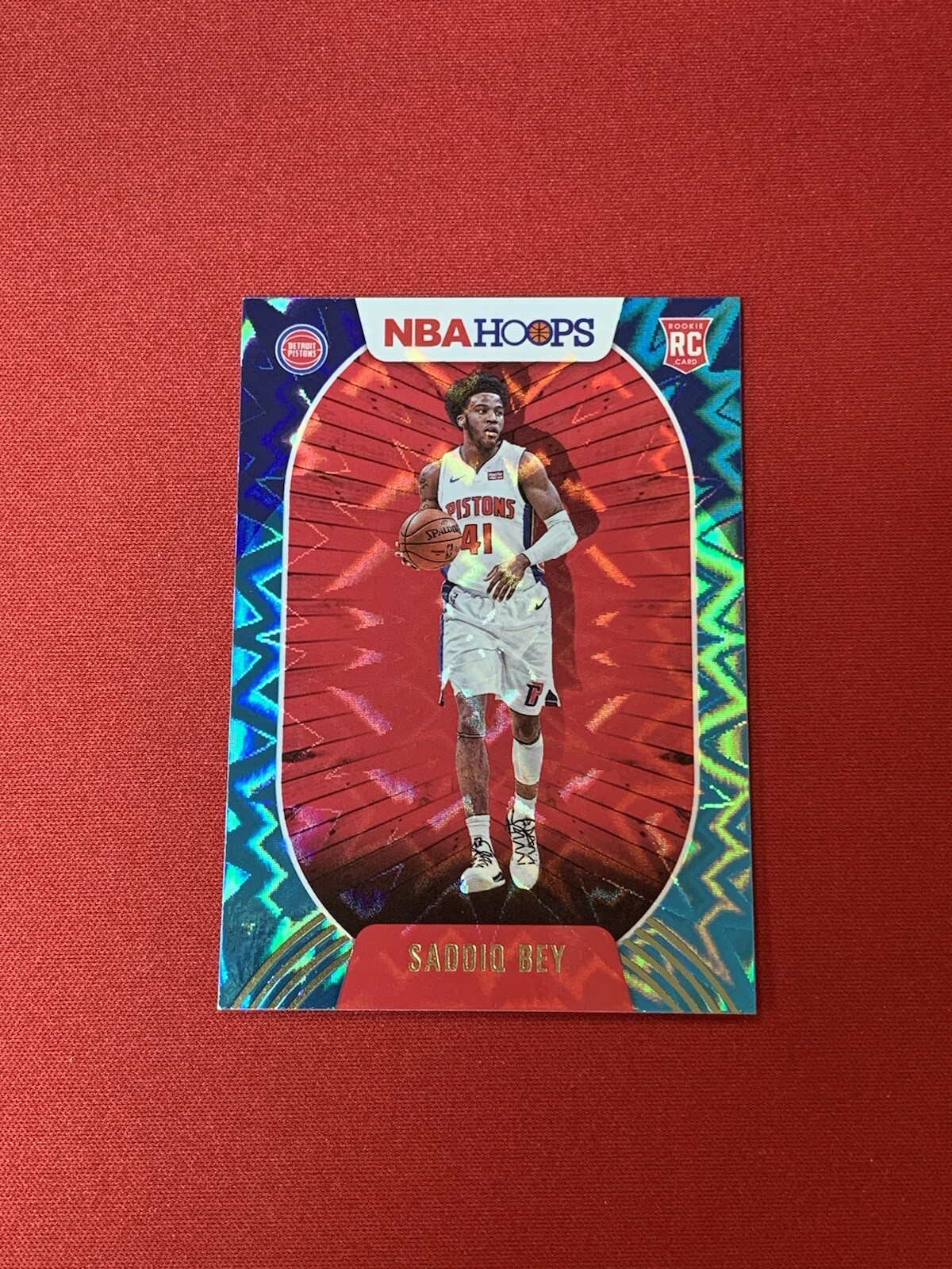 2020-21 Panini NBA Hoops - Teal Explosion #237 Saddiq Bey (RC)