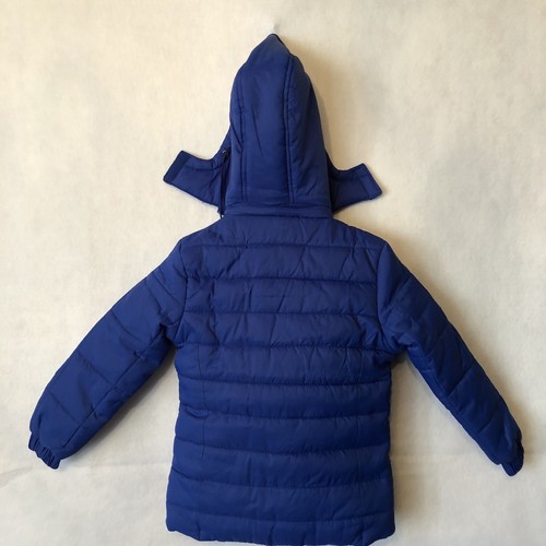 Avalon Femme Los Angeles Boys Jacket Size 6 Blue Removable Hood Full Zip Snaps - Picture 9 of 9