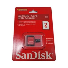 SanDisk 2GB Mobile MicroSDHC Class 4 Flash Memory Card with Adapter-...