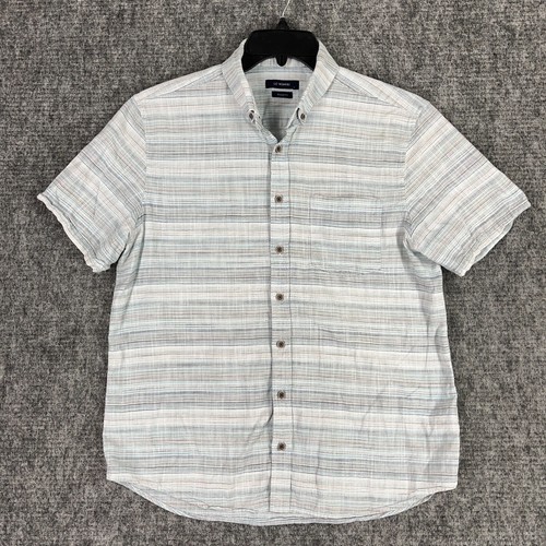 LC WAIKIKI SHIRT MENS LARGE BLUE STR - Picture 1 of 11