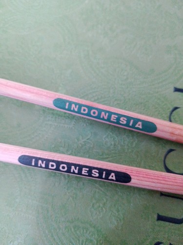 New Pair Wayang Golek Indonesian Hand Painted Carved Wood Pencil - Picture 11 of 13