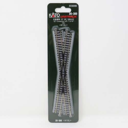 Kato Unitrack 20-300 Left 15 Degree Crossing 7 5/16" Track Section N Scale - Picture 1 of 2