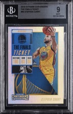 2018 CONTENDERS THE FINALS TICKET #86 STEPHEN CURRY #/99 BGS 9