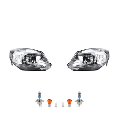 Scheinwerfer + Osram Night Breaker Laser kompatibel zu Skoda Fabia 54 Set Li. Re