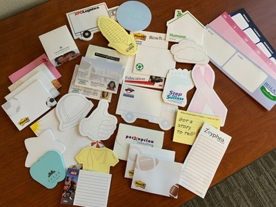 Office Supply Lot 3M Sample Post-it Notes = Sample Pack for Sales Reps UNUSED