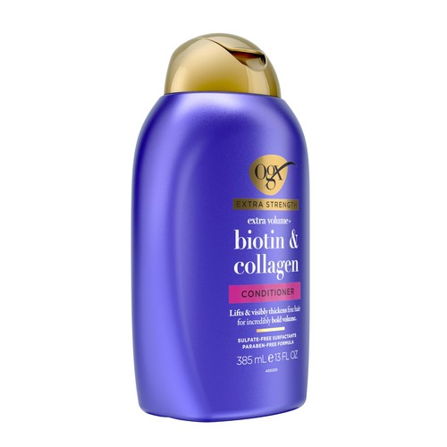 OGX Extra Strength Biotin Collagen Conditioner 13 Fl Oz Volume Boost Hair Care - Picture 4 of 10