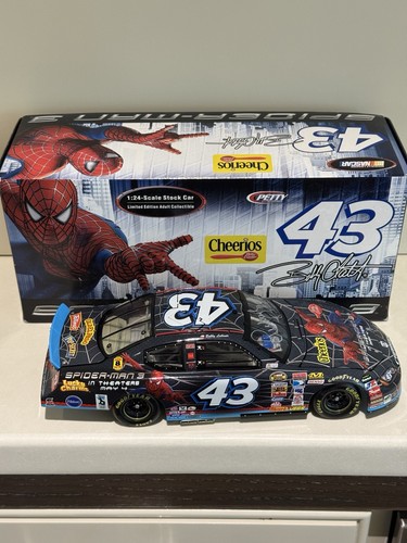 RARE* Bobby Labonte #43 Cheerios Spiderman 3 2007 1/24 Autographed By Petty - Picture 1 of 18