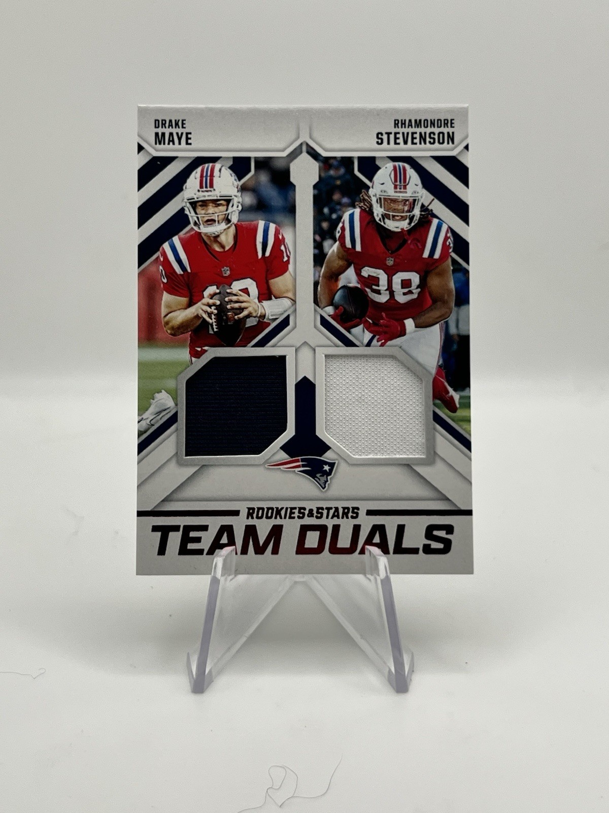 2025 Panini Rookies & Stars - Team Duals Drake Maye, Rhamondre Stevenson #TD-NE