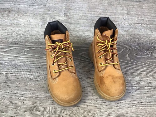 Timberland Premium 6" pollici stivali impermeabili da bambino taglia 7 grano nabuk (12809) - Foto 6 di 11