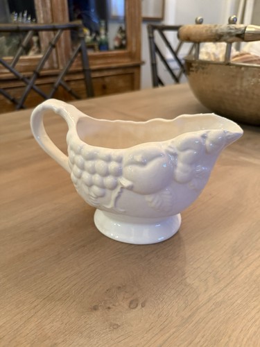 Vintage weiße Keramik Sauciere Obst Design - Bild 6 von 9