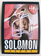 1985 Topps Football Card 161 Freddie Solomon San Francisco 49ers