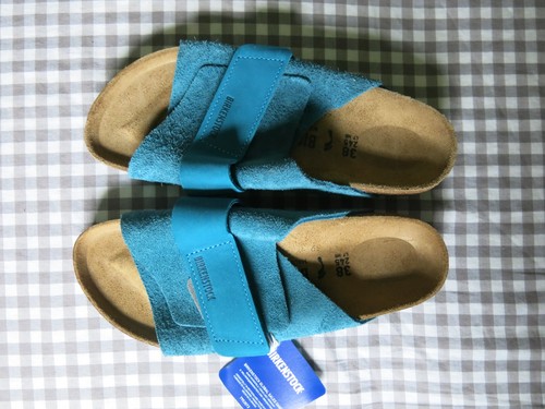Birkenstock Kyoto Deep Turquoise Nubuck/Suede Leather EU 38 US women 7-7.5 - Picture 5 of 16