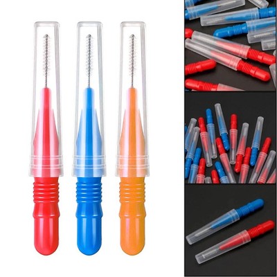 Neu bis 100 Stück Interdentalbürste Zahnseide Sticks Zahnseide Kopf Zahnstocher Reinigung