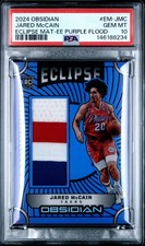 2024 PANINI OBSIDIAN MEM EE PURPLE FLOOD JARED MCCAIN RC 51/75 PSA 10 POP 1 💎🔥