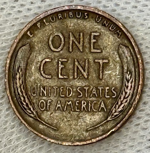 1945 S Mint Mark Circulated Brown Wheat Penny  - Picture 4 of 4