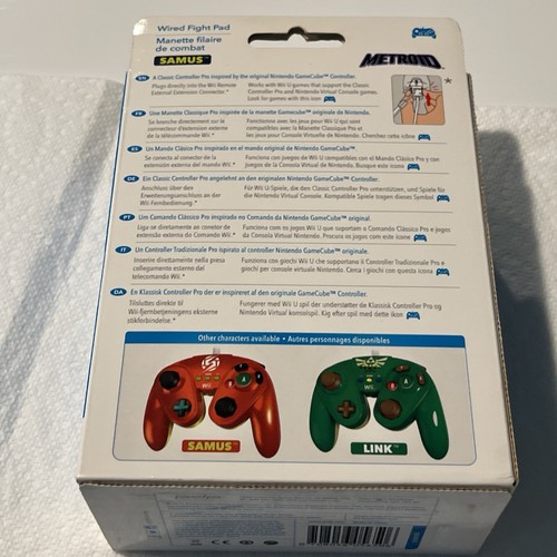 Nintendo Wii U Wired Fight Pad Samus Metroid Blau Controller Neu - Bild 2 von 6