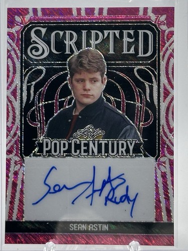 2024 Leaf Metal Pop Century Sean Astin Magenta 2/6 Rudy Scripted Autograph