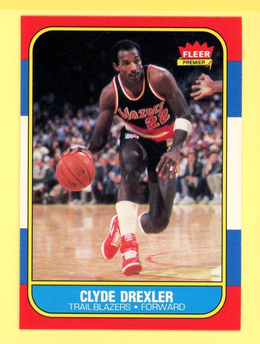 1986-87 Fleer Clyde Drexler #26 (RC)