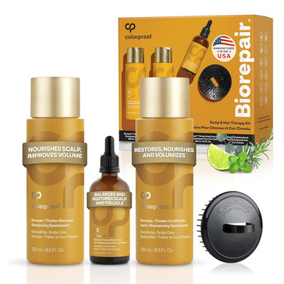 Colorproof Biorepair Thicken Scalp & Hair Therapy Kit   Includes Shampoo (8.5 Fl