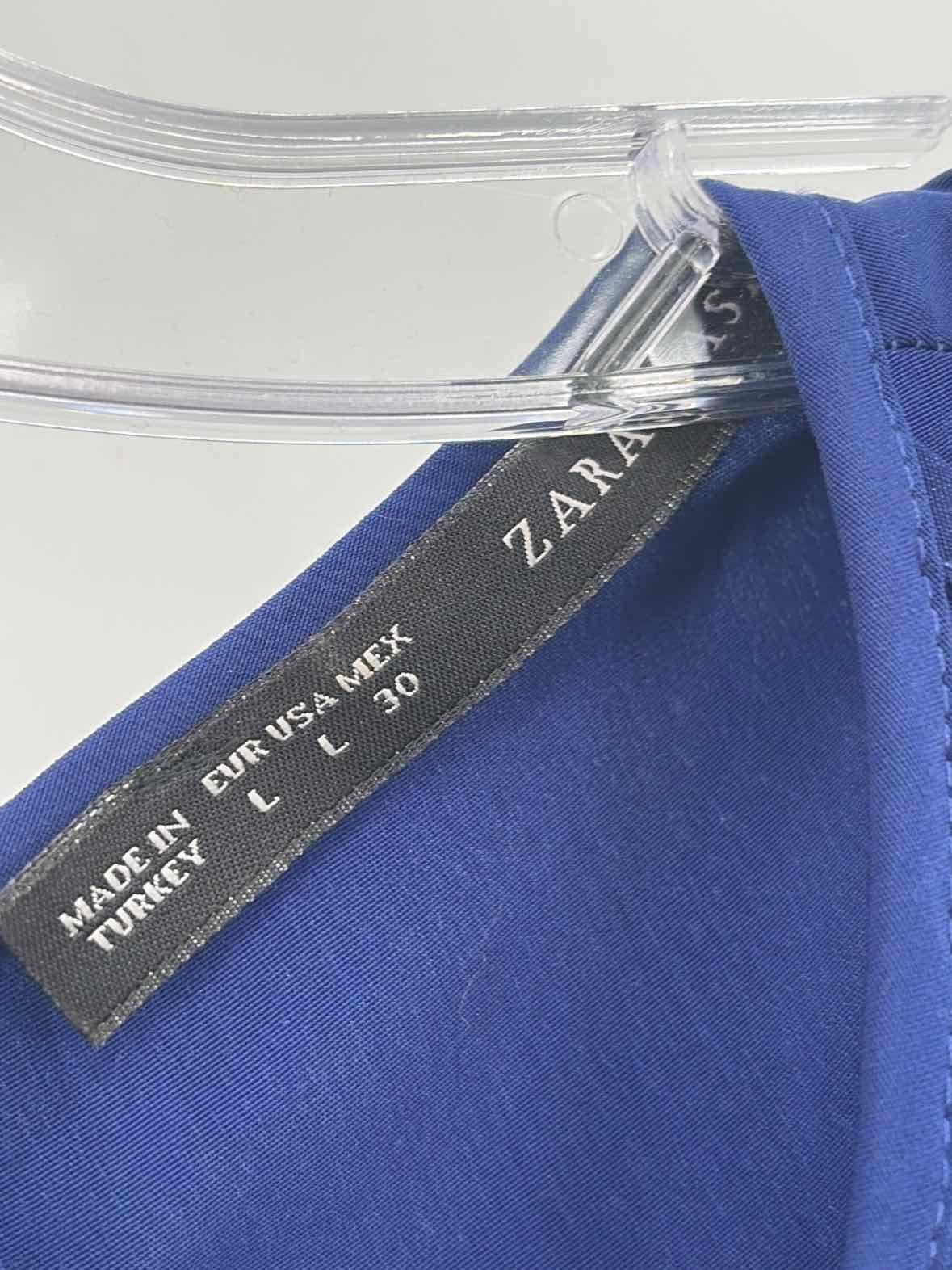 Pre-Owned Zara Basic Blue Size Large Shift Knee L… - image 3