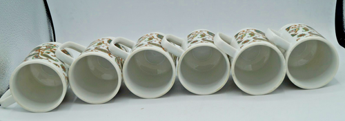 SET 6 TAZZINE DA CAFFÈ VINTAGE CON PIEDISTALLO PAISLEY - Foto 8 di 8