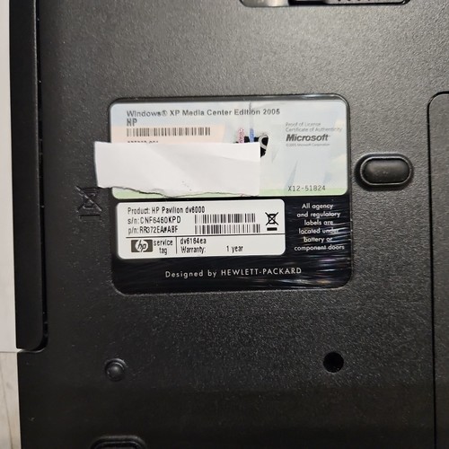 HP Pavilion dv6000 Intel Core 2 CPU (1,66GHz) 2GB RAM 120GB HDD Windows XP - Bild 17 von 21