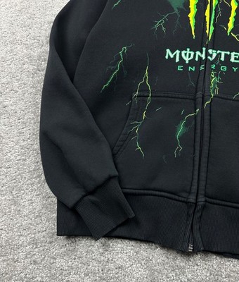 Monster Energy Racing Hoodie Full Zip Y2K 00s Men's Size L | eBay