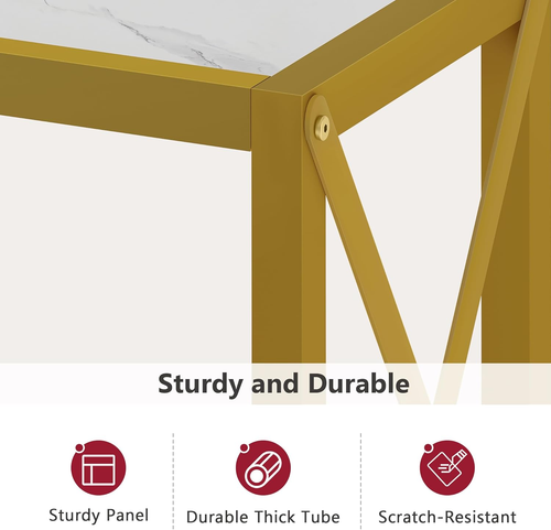 Entryway Table 41.8”, 2-Tier Entry Way Console Entrance Table, Narrow Sofa Table - Picture 5 of 6