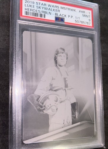Luke Skywalk 1/1 Black Printing Plate PSA 9 Topps Masterwork 2019 1 Of 1 Rare - Picture 8 of 24