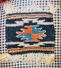 Set Of 4 Vintage Antique NAVAJO Handcrafted WOOL Woven COASTERS 5 X 5.5 — photo 3