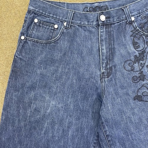 Pantalones Cortos de Denim Coogi Para Hombre 38 Bordados Y2K Hip Hop De Colección Ropa de Calle Grunge - Imagen 6 de 24