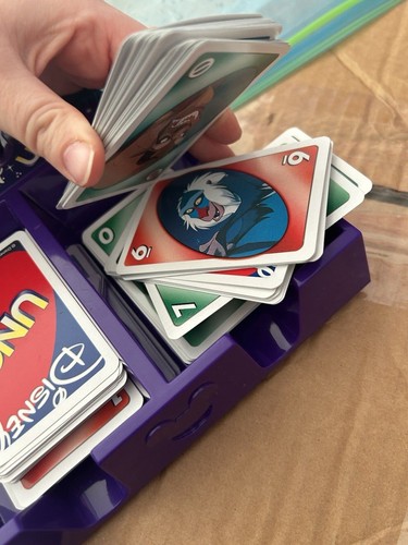 Disney Electronic UNO Family Card Game Mattel 2002 Tested Works! With CARDS - Picture 9 of 14