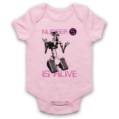 NUMBER 5 IS ALIVE SCI-FI KURZSCHLUSS ROBOTER FILM BABY WACHSEN BABYANZUG GESCHENK