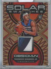 2024-25 Panini Obsidian Terrence Shannon Jr. Solar Swatches Electric Etch Bronze
