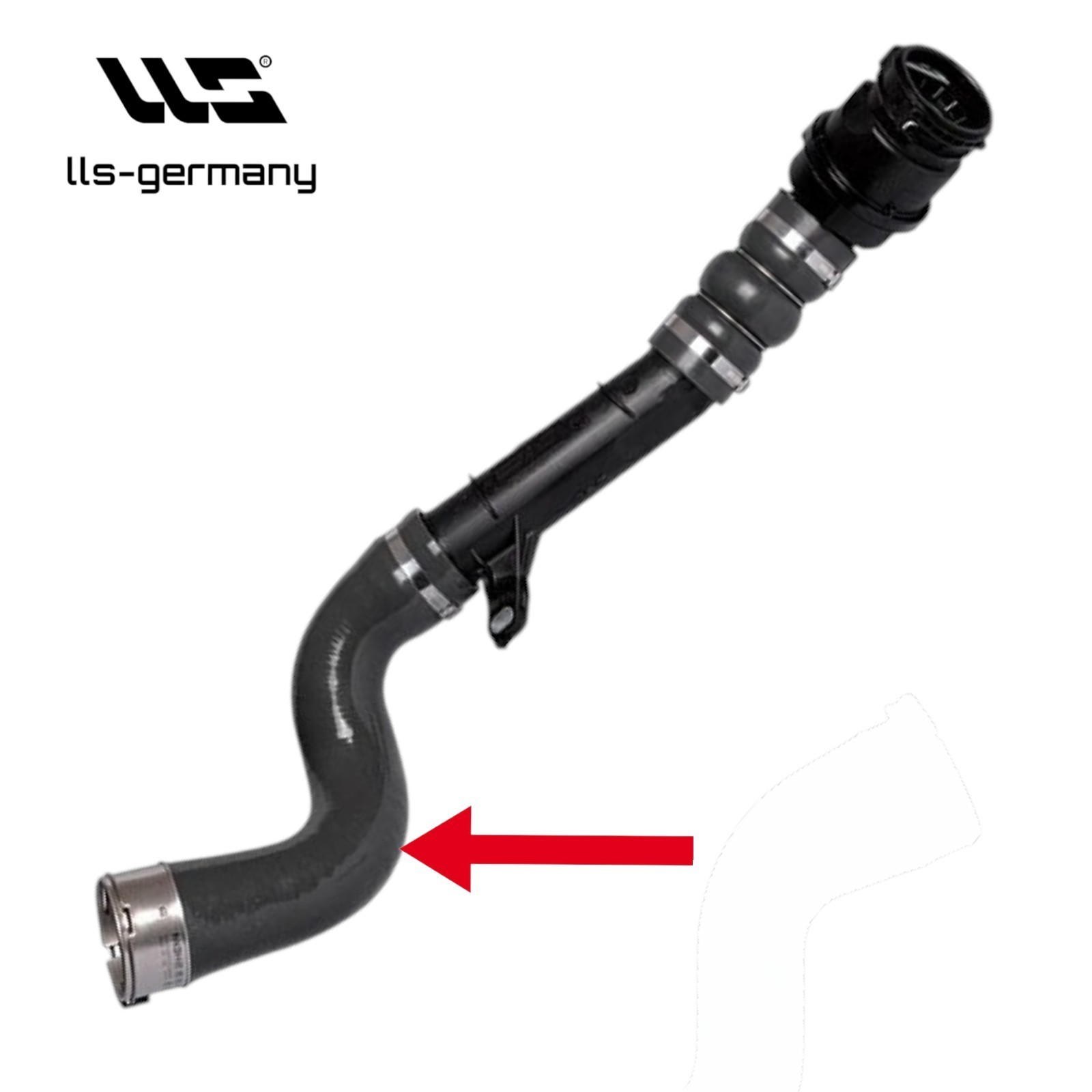 Turbosuction Hose for NISSAN QASHQAI II (J11) 1.5 dCi 1446000Q1D 81KW 110PS